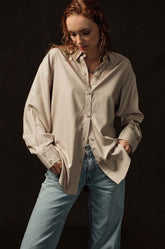 Oversized Shirt - Beige